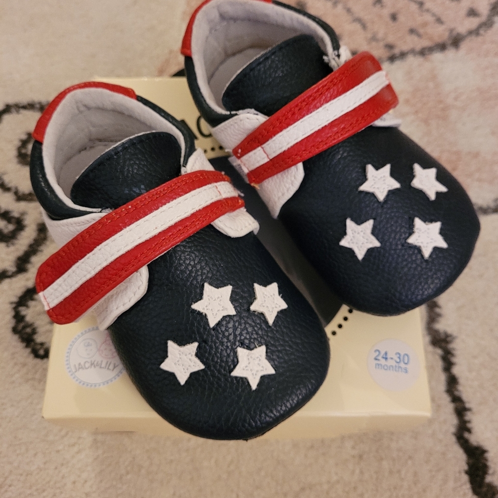 Jack & Lily Baby/Toddler Unisex Flag Mocs